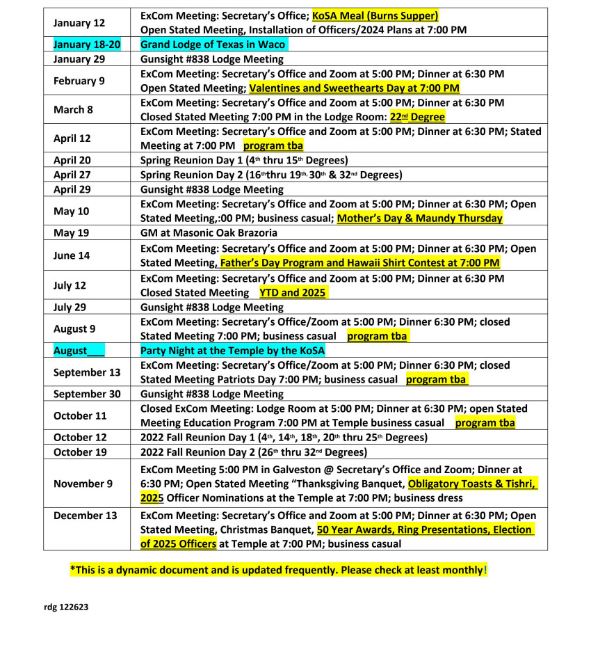 Galveston Valley of the Scottish Rite - CALENDAR galveston-valley-of-the-scottish-rite-calendar